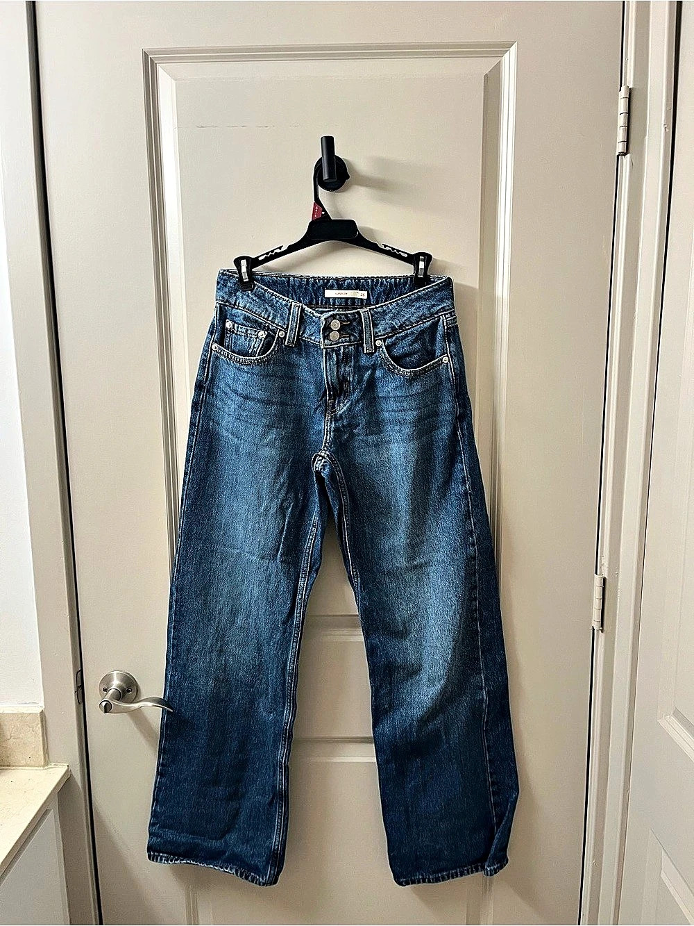 Levi's Superlow Loose Jeans Straight Leg Blue Waist 26